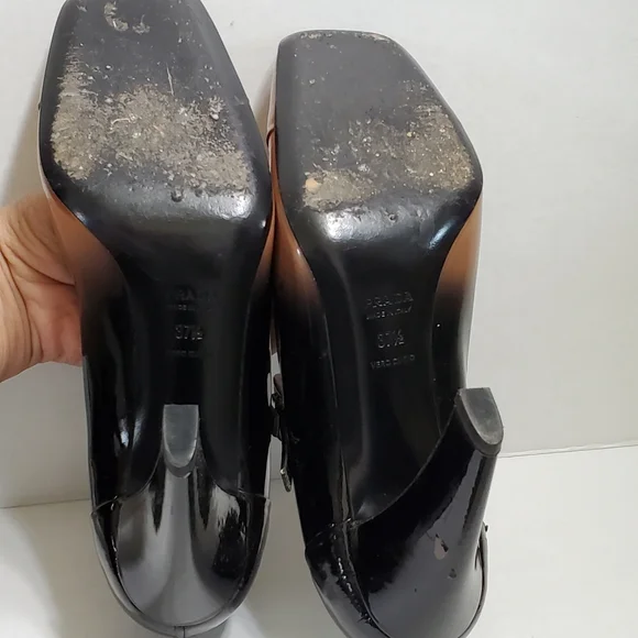 Prada Ombré Slacked Heel Patent Mary JaneSize EU 37.5